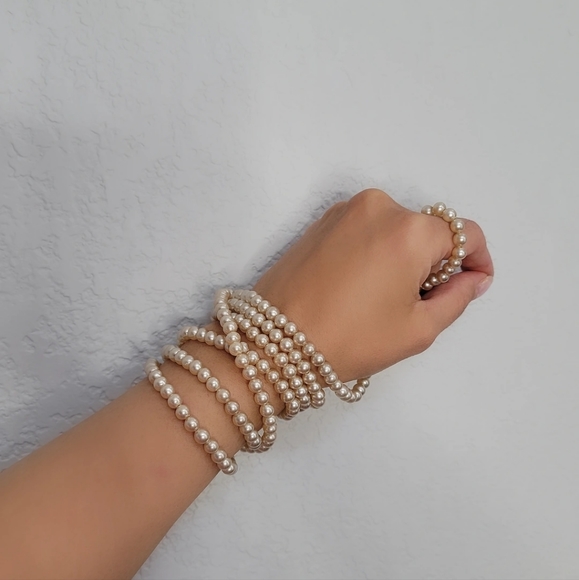 Vintage Peal Necklace Long Faux Pearls - Picture 4 of 5